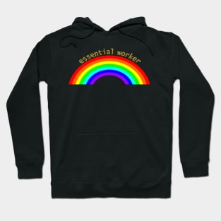 Essential Worker over the Rainbow Graphic Hoodie